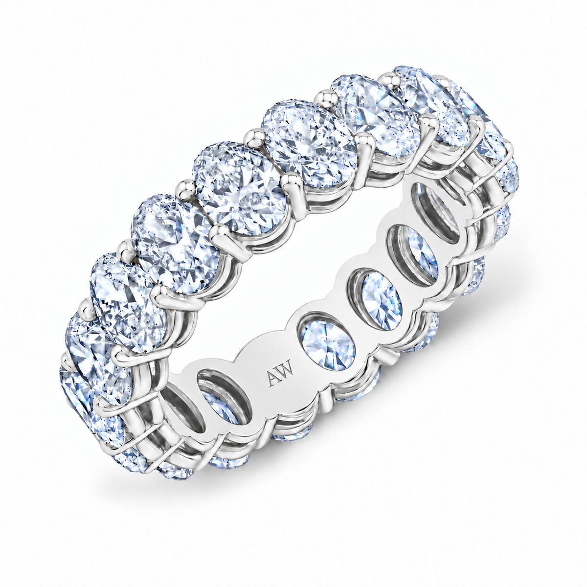 XL Oval Diamond Eternity Band