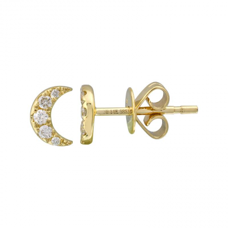 Crescent Moon Stud