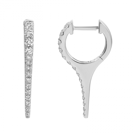 Medium Diamond Spike Huggie