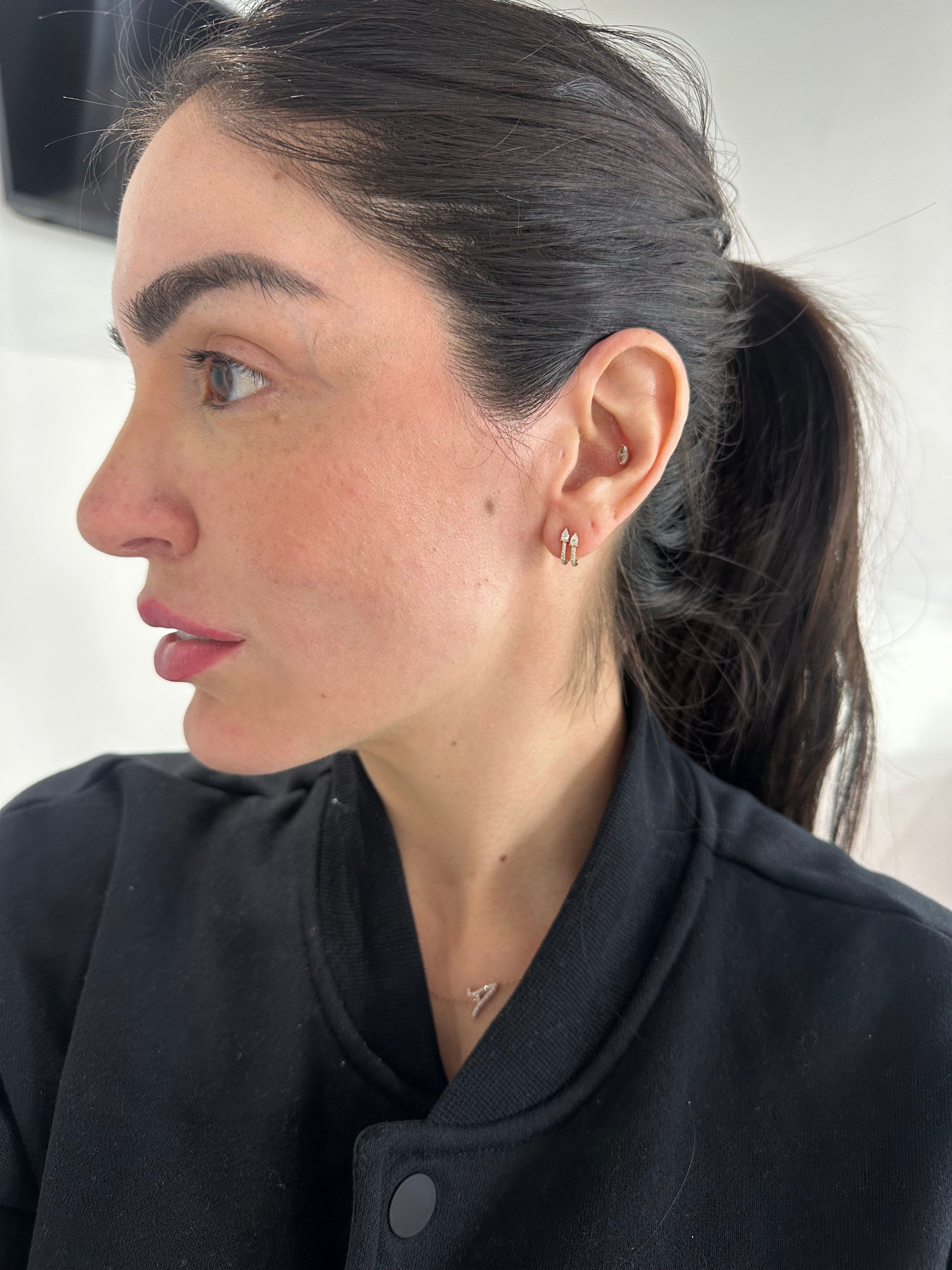 Double Diamond Pear Huggies