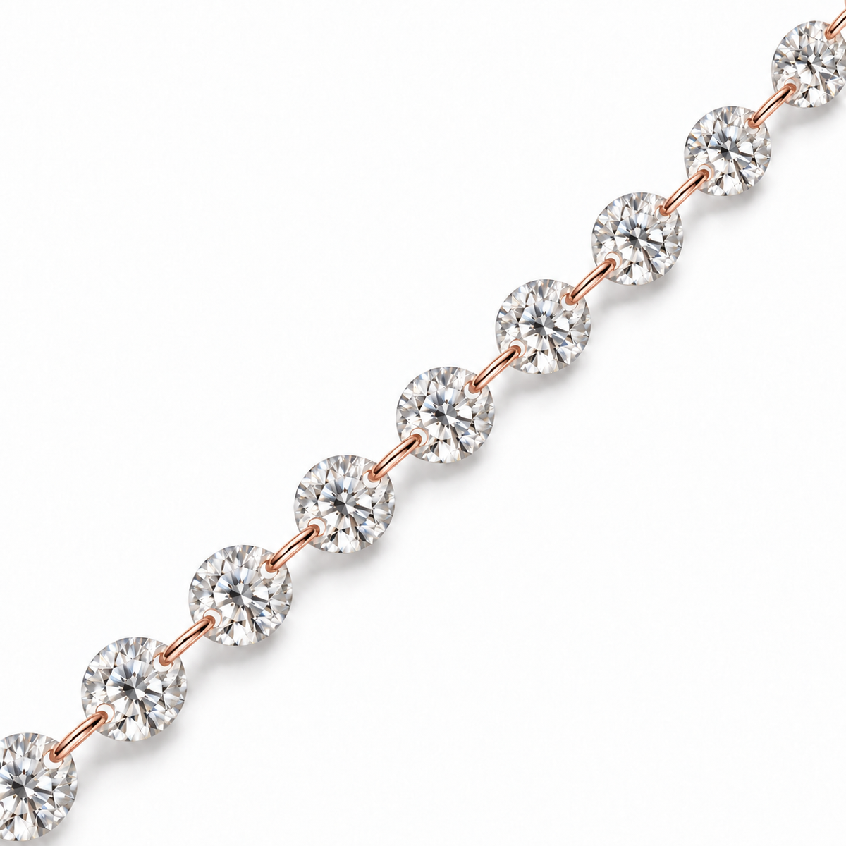 Gemma Lab Drilled Round Diamond Bracelet