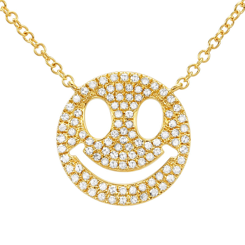 Diamond Smiley Necklace