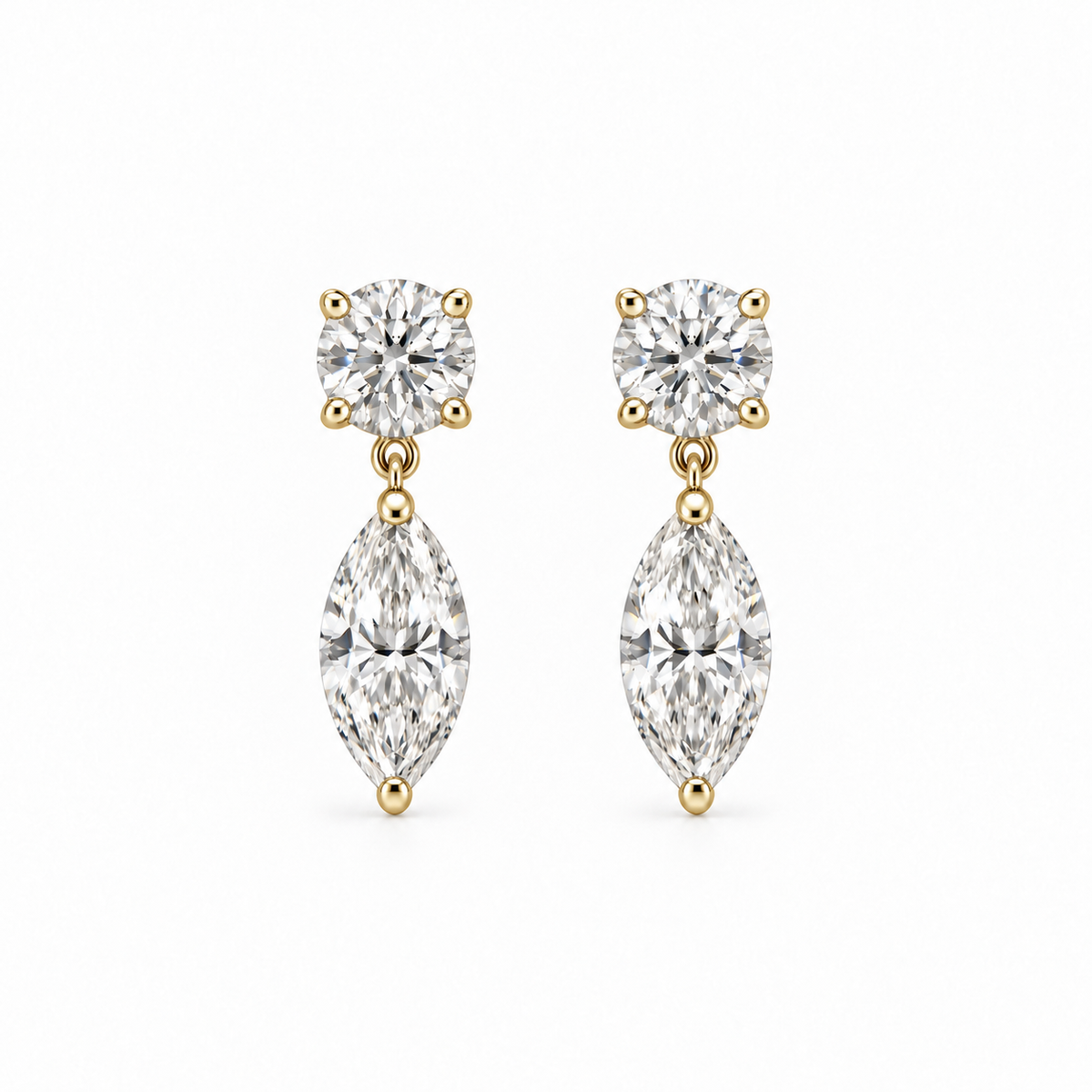 Grace Marquise Drop Stud