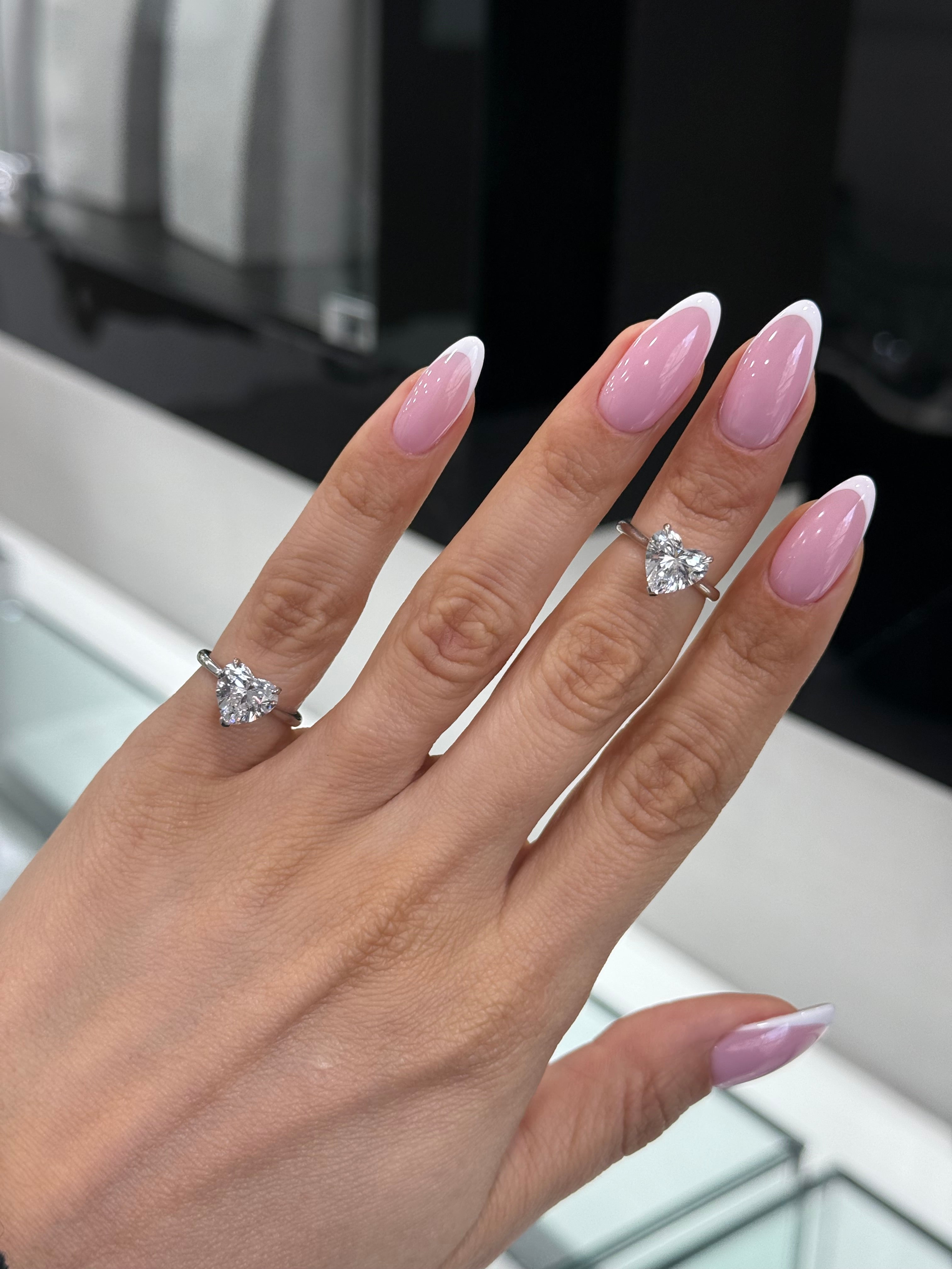Lab Diamond Heart Ring