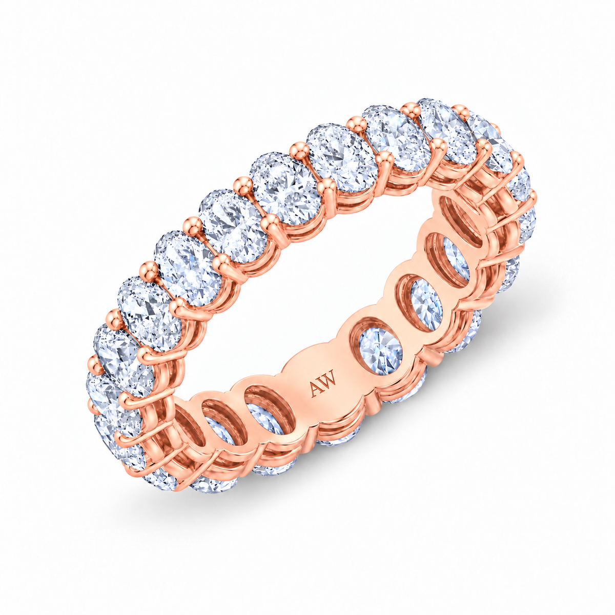 Medium Oval Diamond Eternity Band