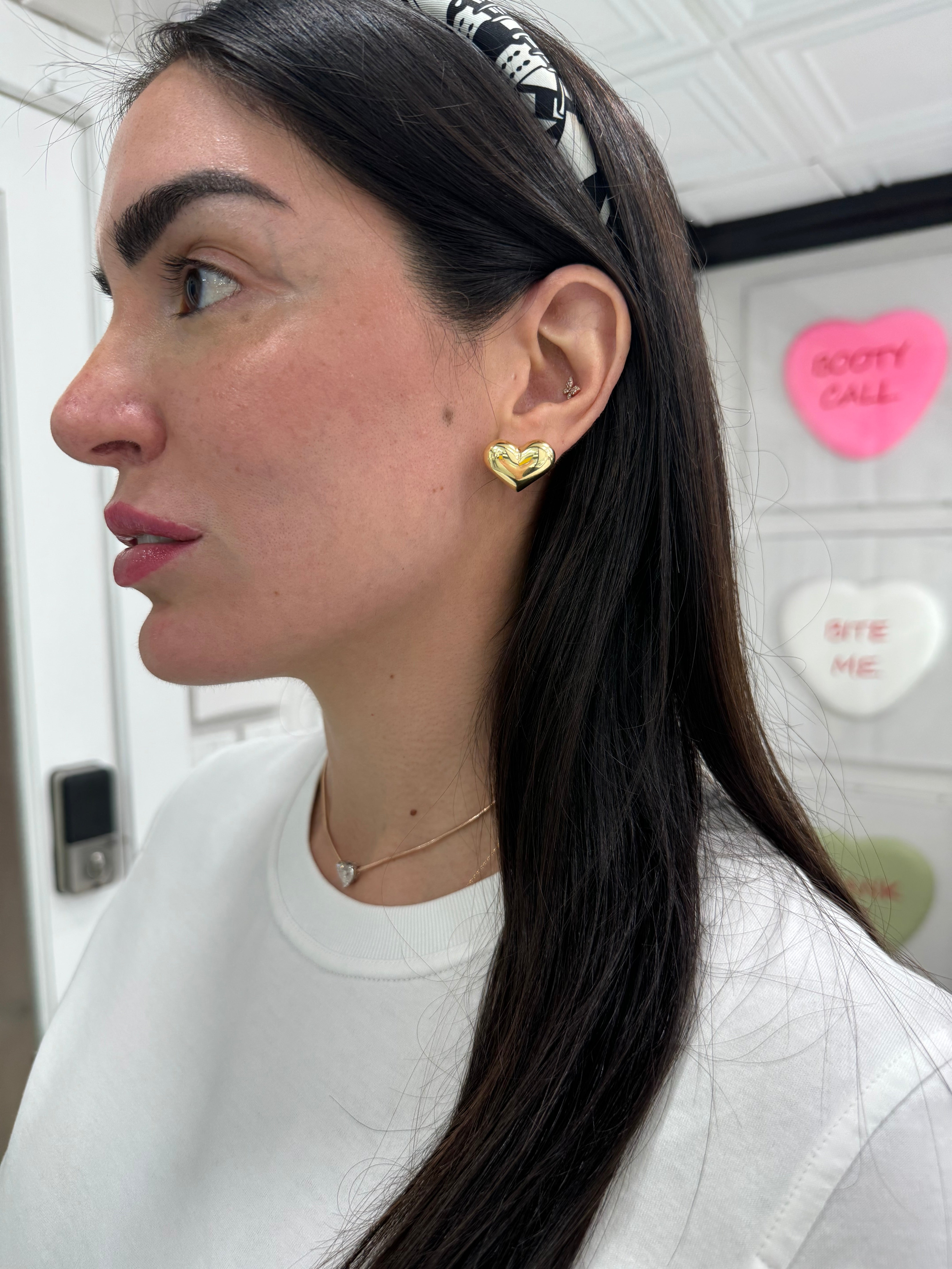 Puffy Heart Earrings