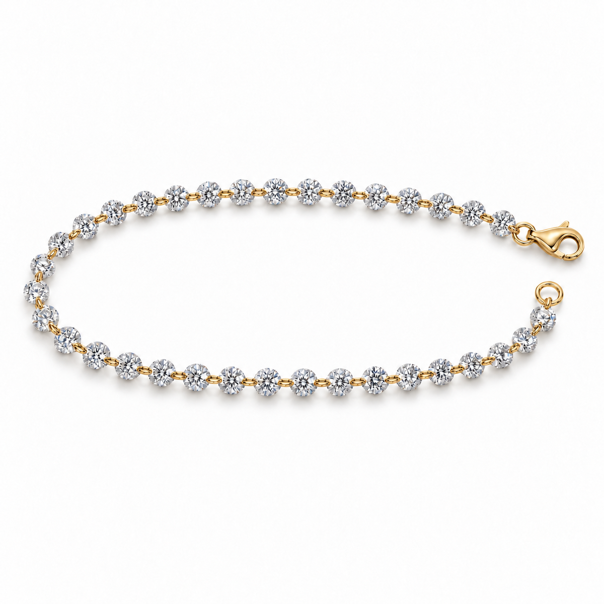 Gemma Lab Drilled Round Diamond Bracelet