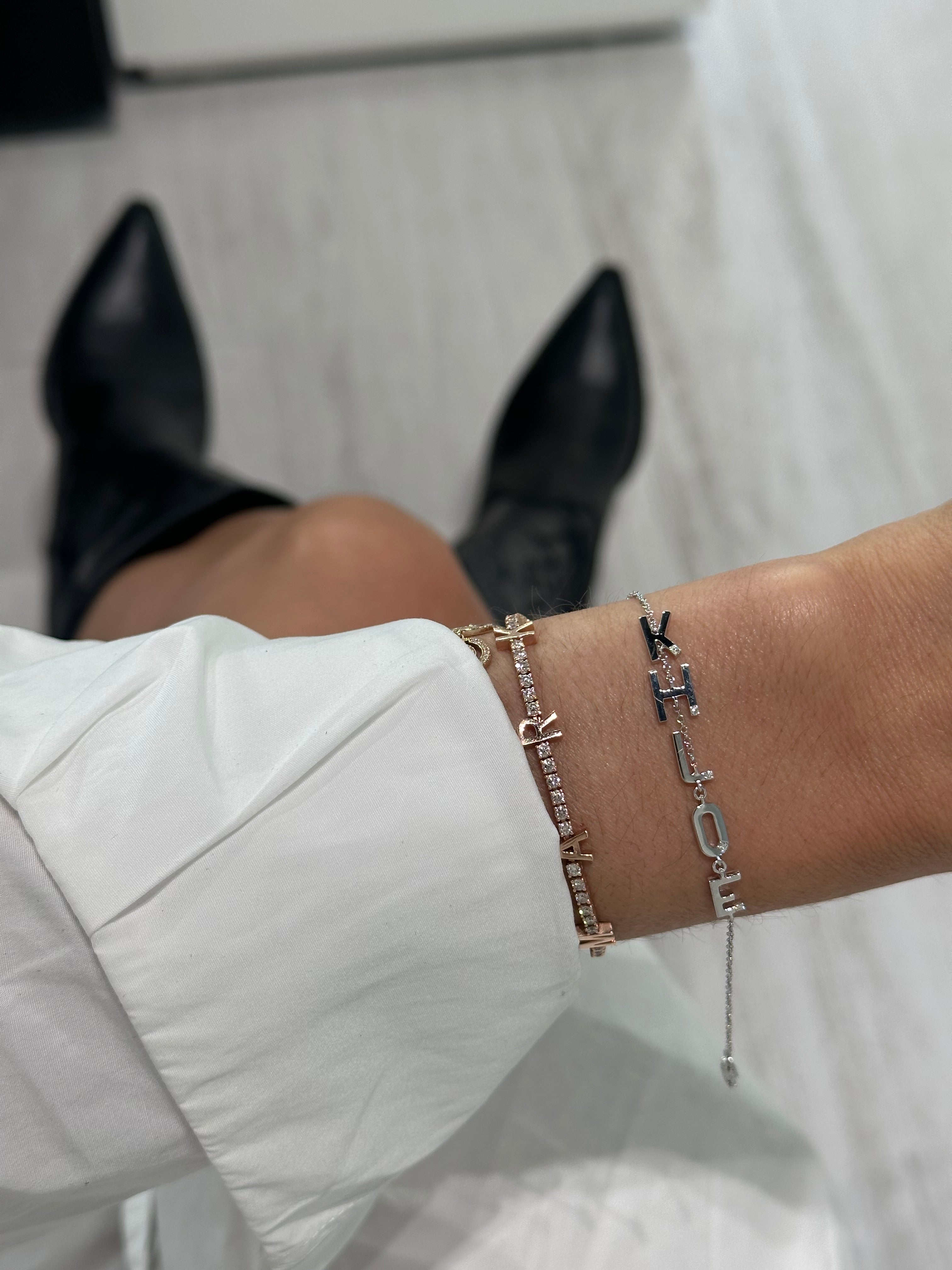 Vertical Letters Custom Bracelet