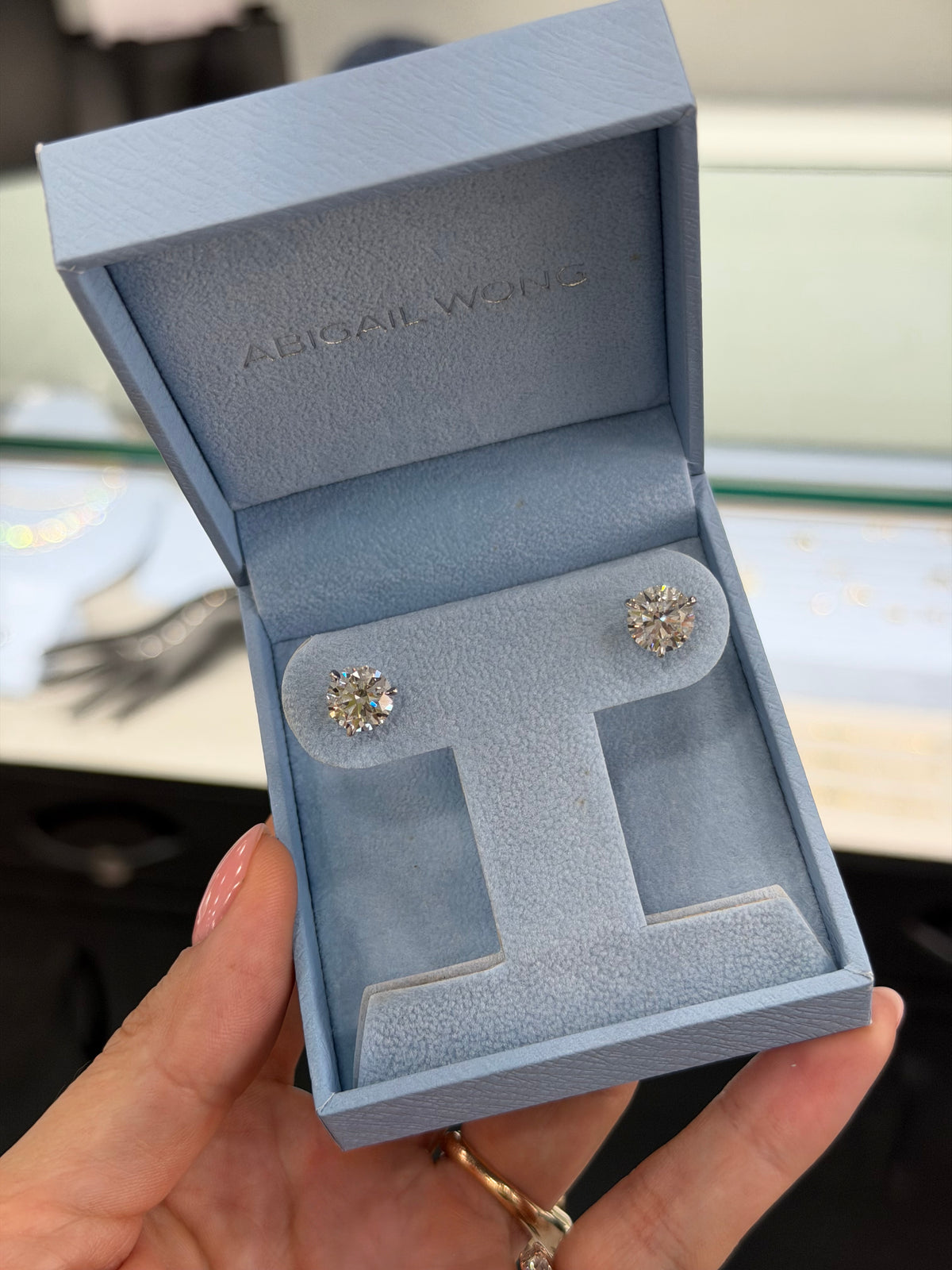 4ct Lab Diamond Studs