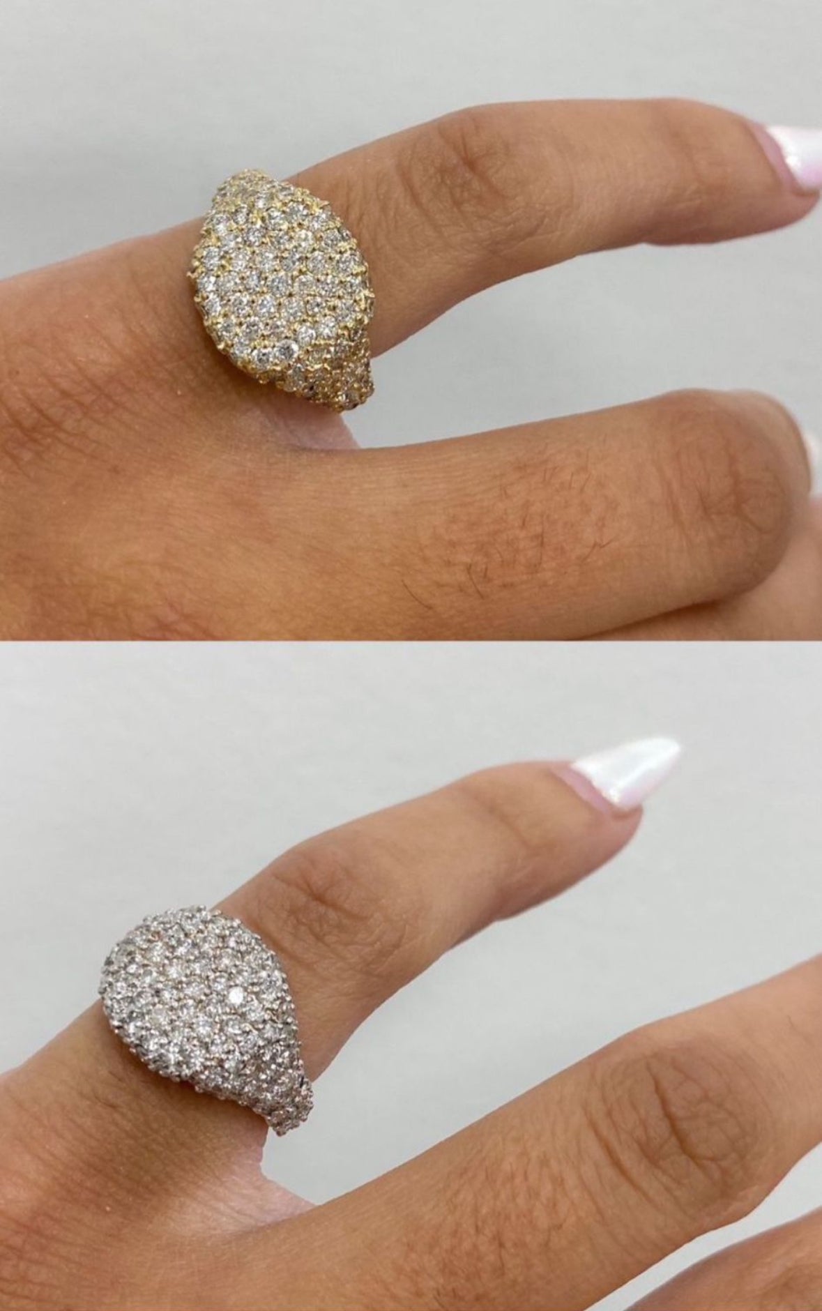 Chunky Diamond Signet Ring