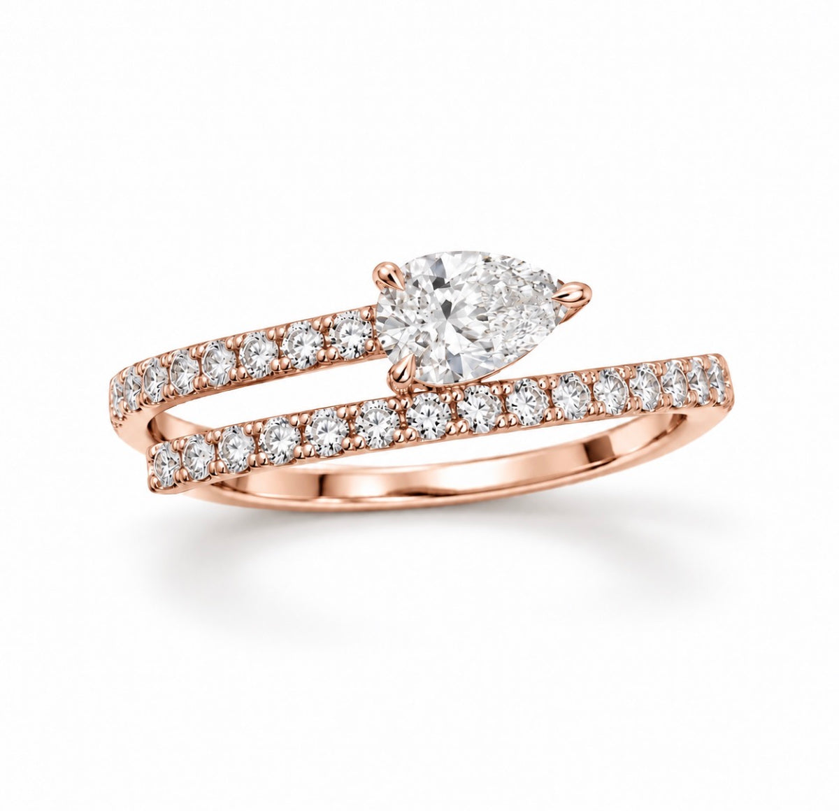 Pear Wrap Ring