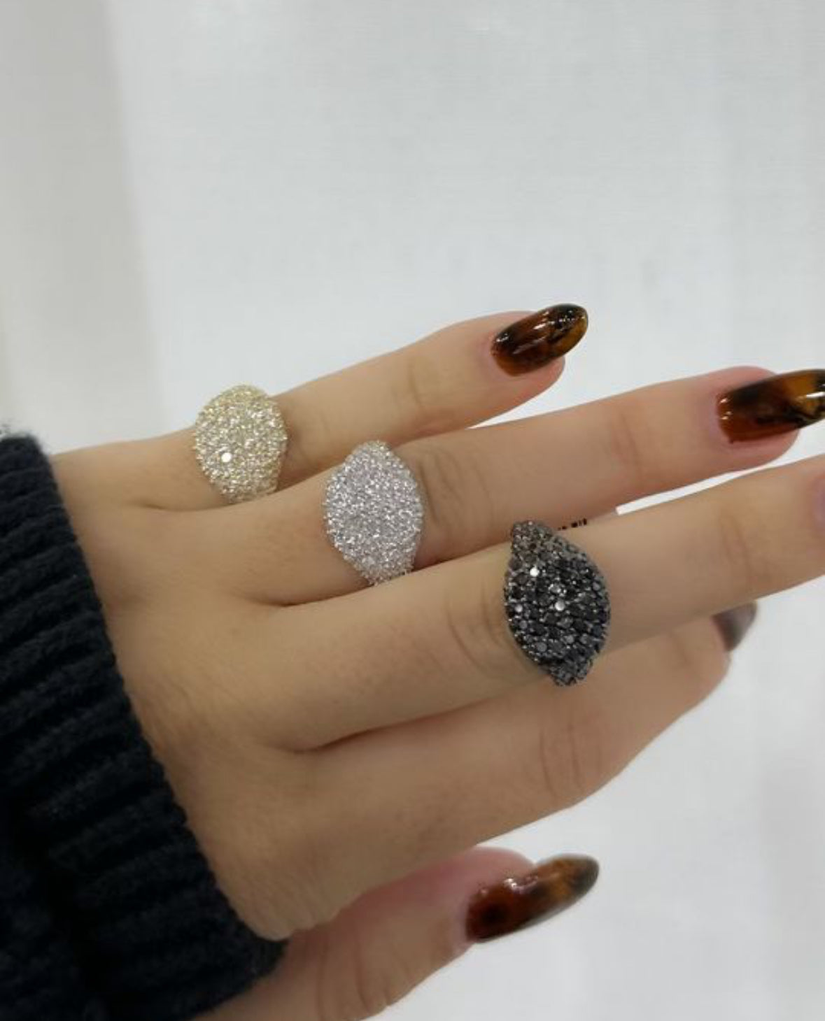 Chunky Diamond Signet Ring