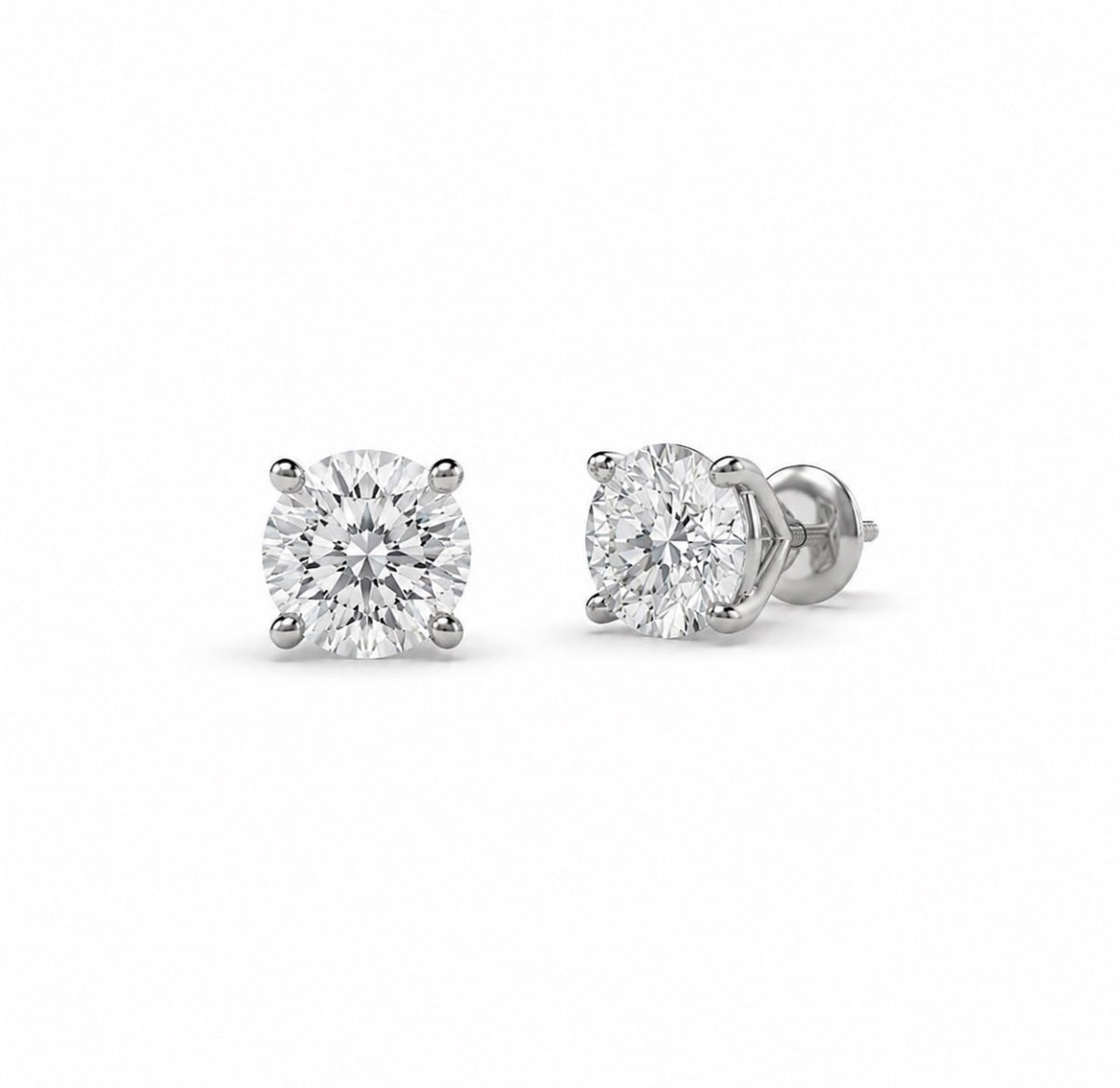 4ct Lab Diamond Studs