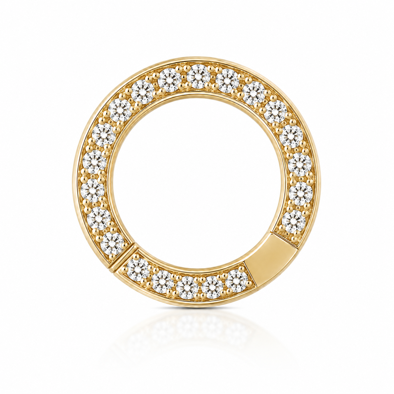 Diamond Round Enhancer Clasp