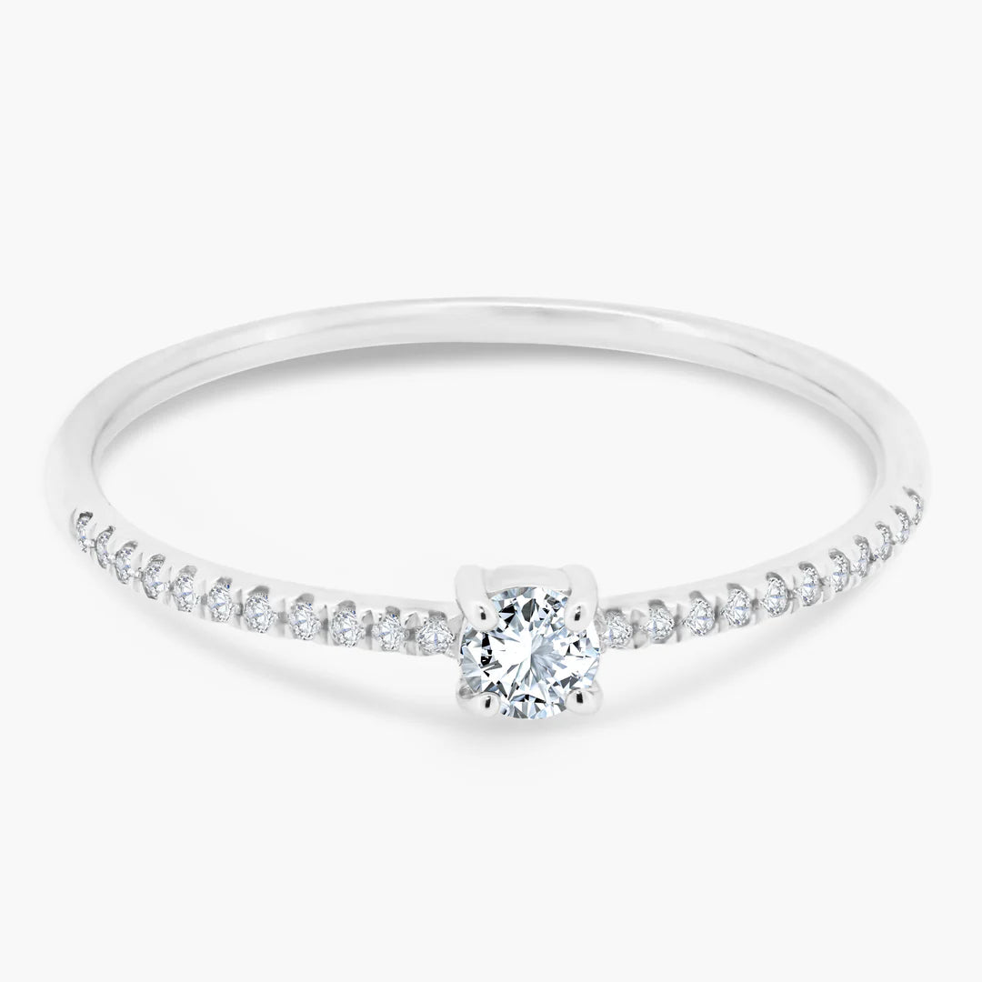 Fancy Cut + Mini Pavé Band Ring