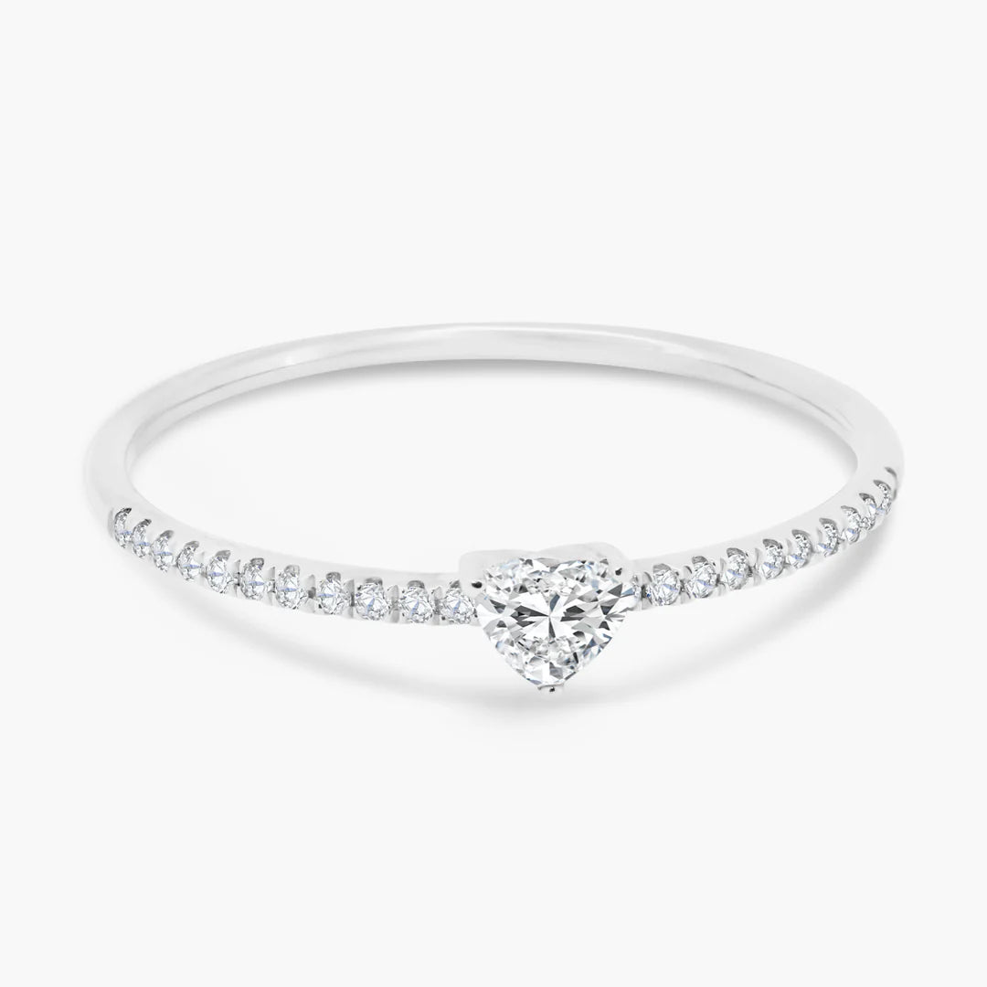 Fancy Cut + Mini Pavé Band Ring