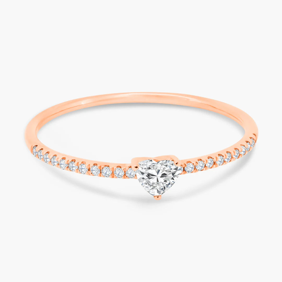 Fancy Cut + Mini Pavé Band Ring