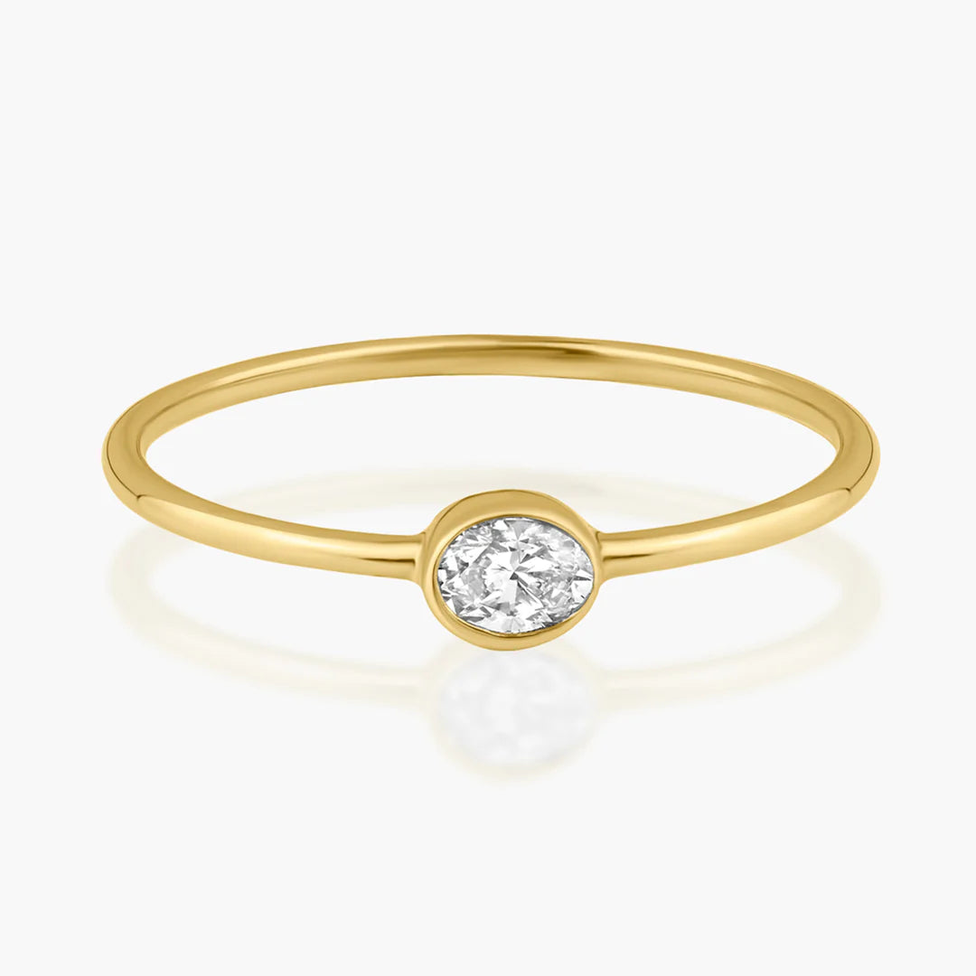 Fancy Cut Diamond Wire Ring