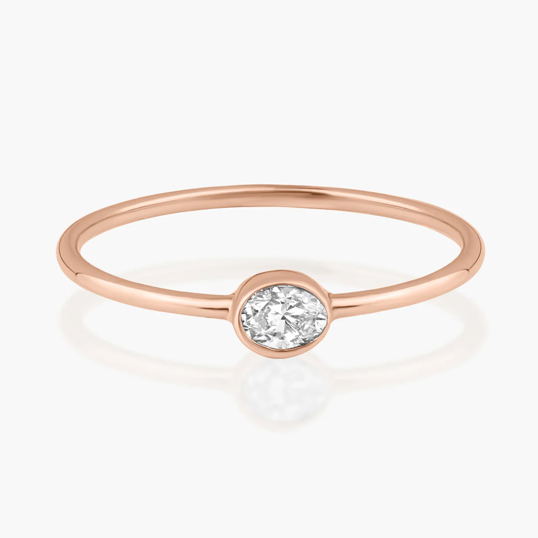 Fancy Cut Diamond Wire Ring