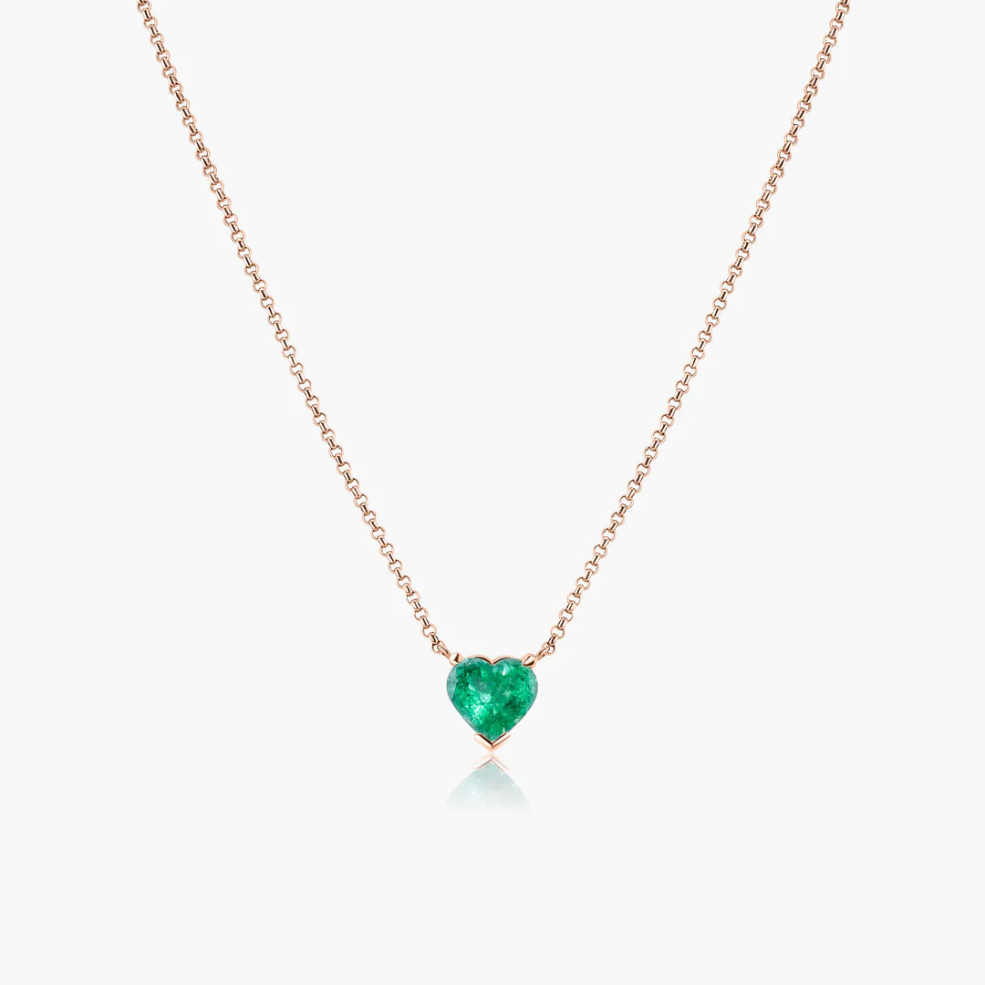 Emerald Heart Necklace