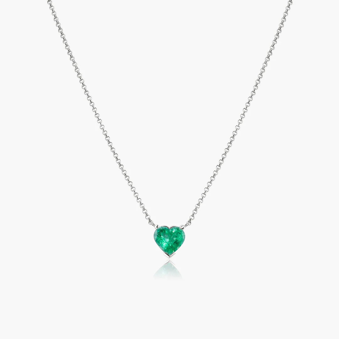 Emerald Heart Necklace