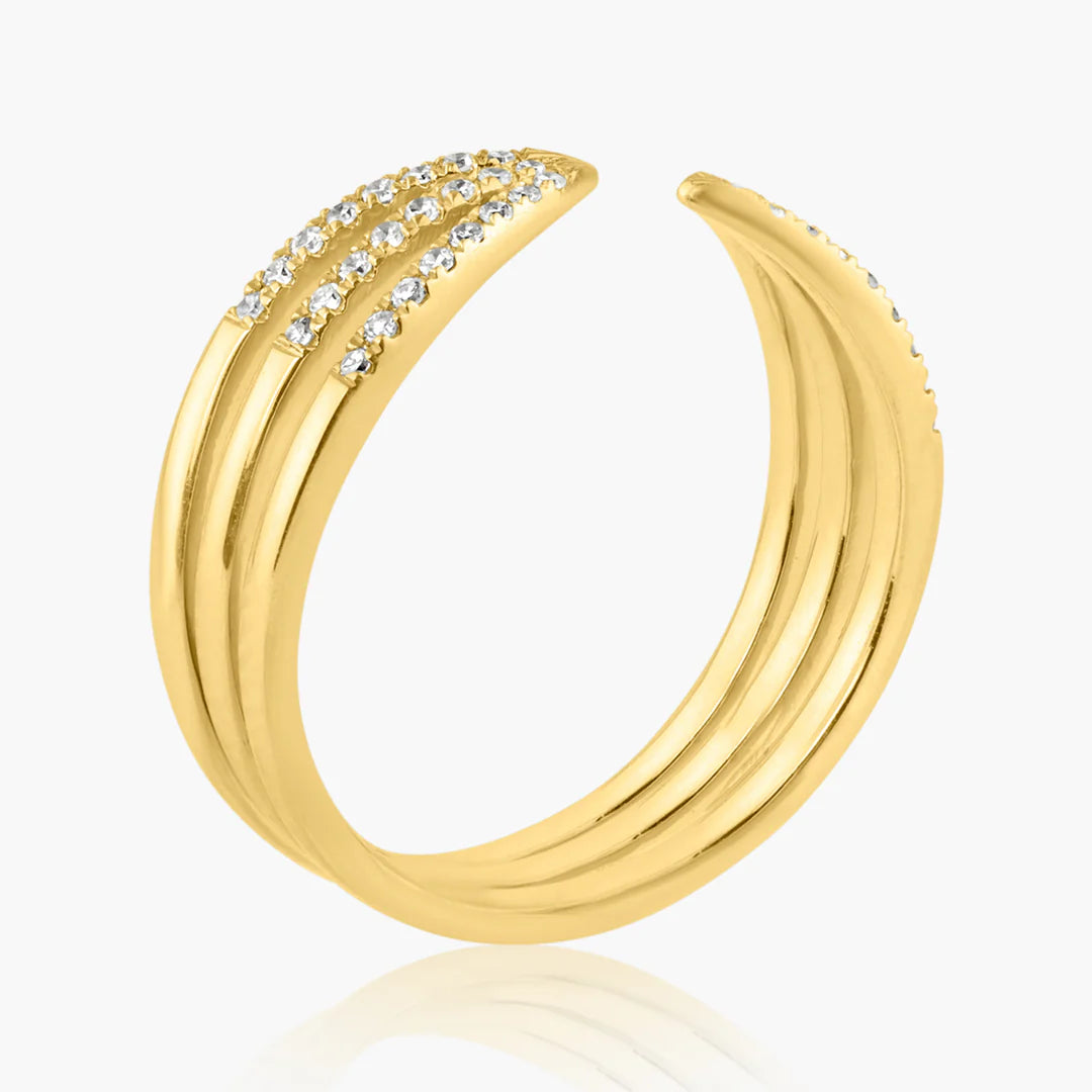 Outlined Cuff Ring
