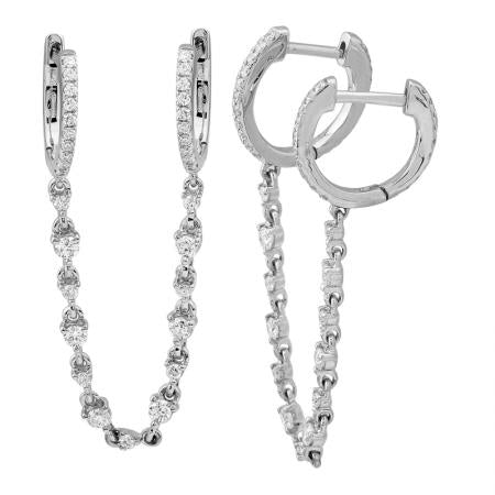 Diamond Detail Chained Pavé Huggys