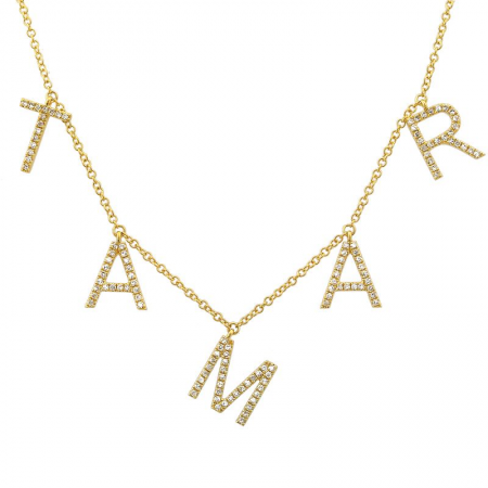Hanging Letters Necklace