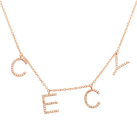 Hanging Letters Necklace