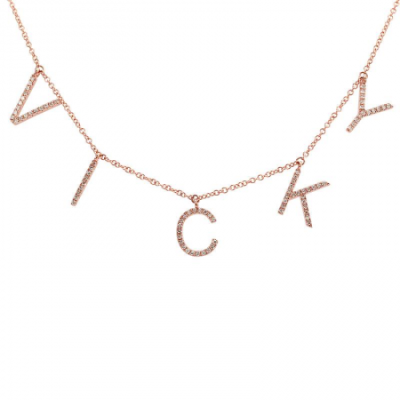 Hanging Letters Necklace