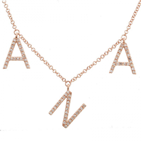 Hanging Letters Necklace