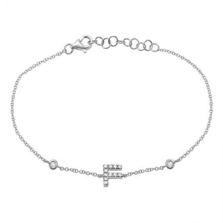 Mini Diamond Initial Bracelet