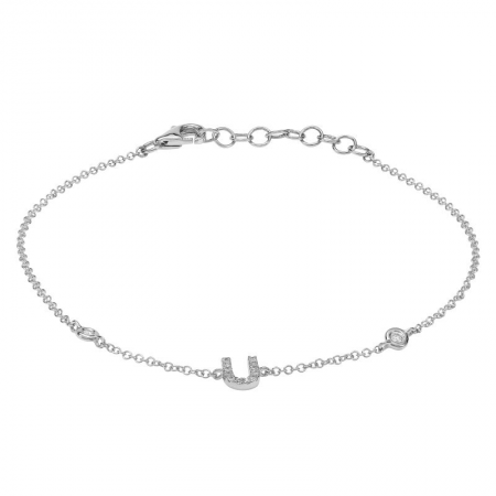 Mini Diamond Initial Bracelet