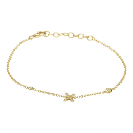 Mini Diamond Initial Bracelet