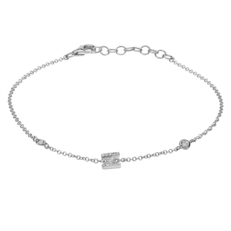 Mini Diamond Initial Bracelet