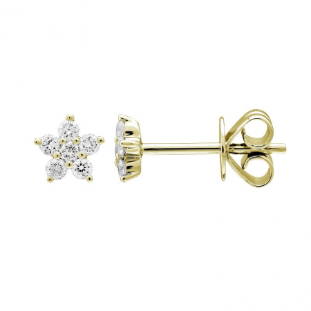 Mini Gemstone Flower Studs