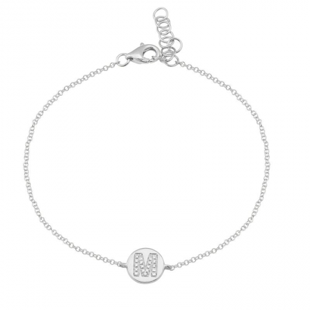 Round Initial Bracelet