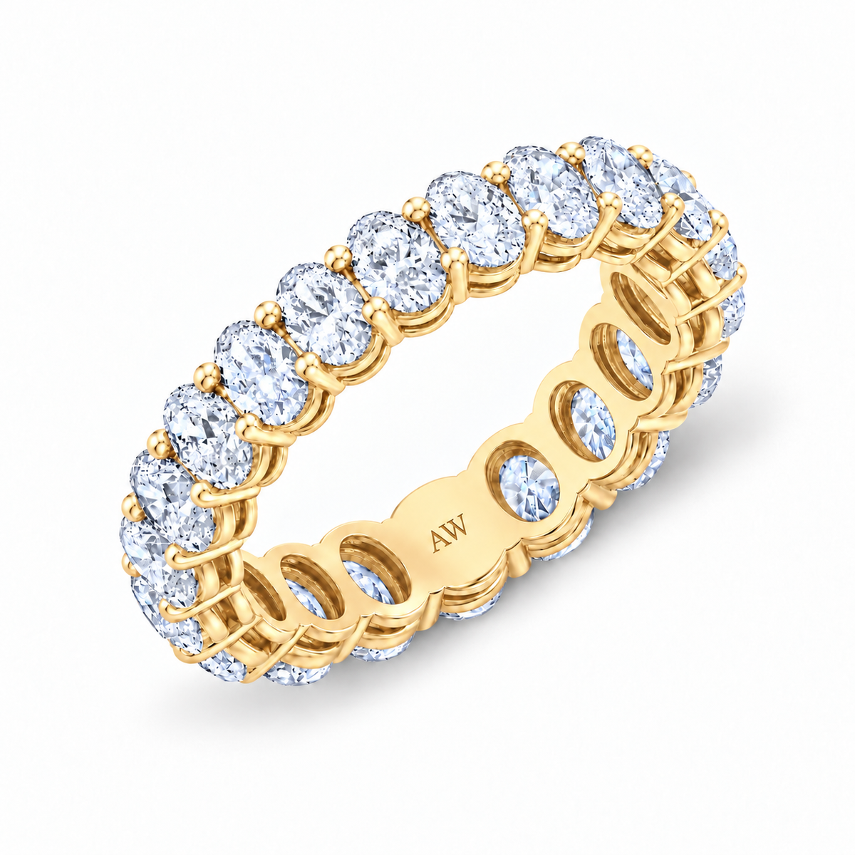 Medium Oval Diamond Eternity Band