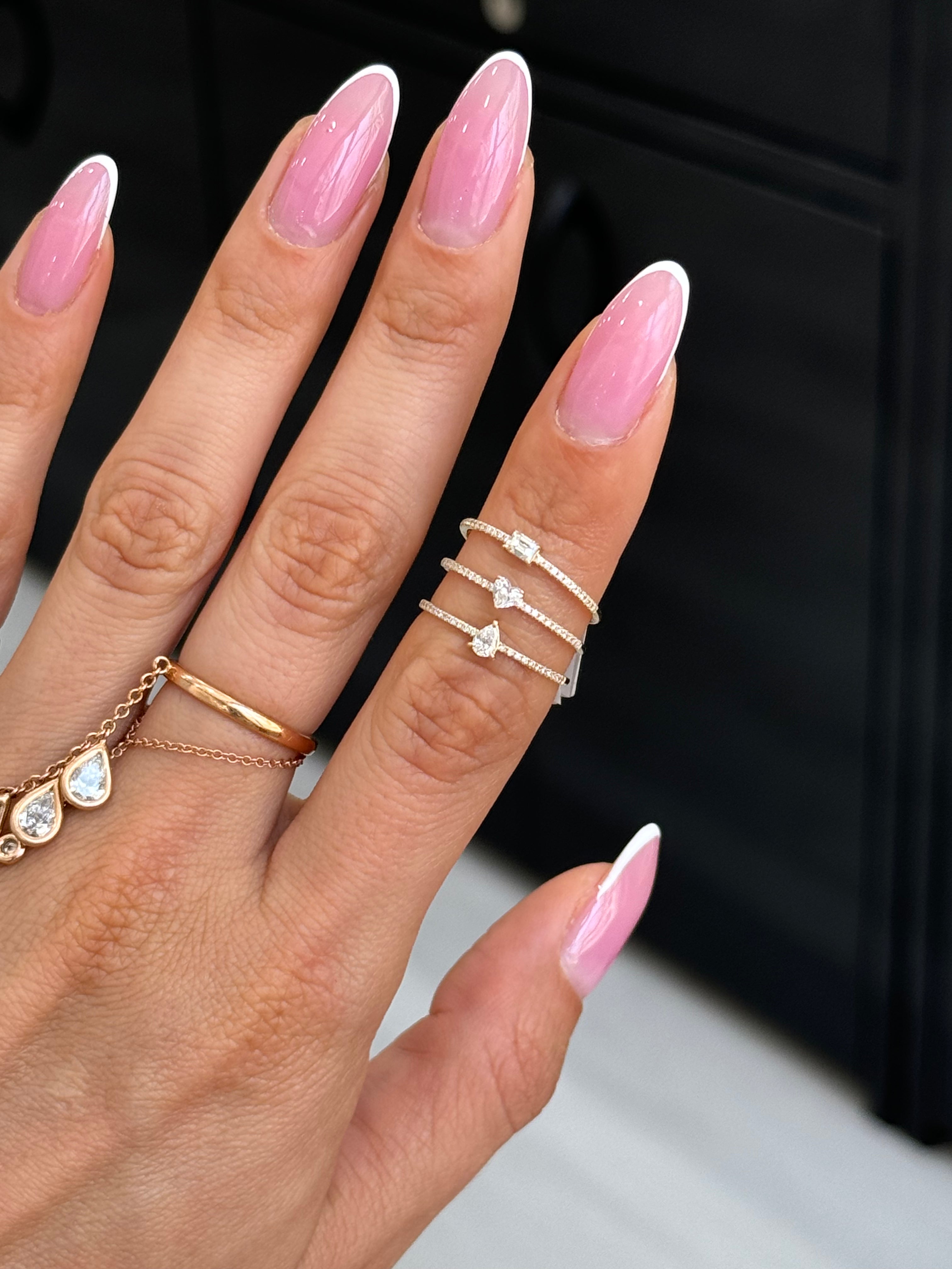 Fancy Cut + Mini Pavé Band Ring