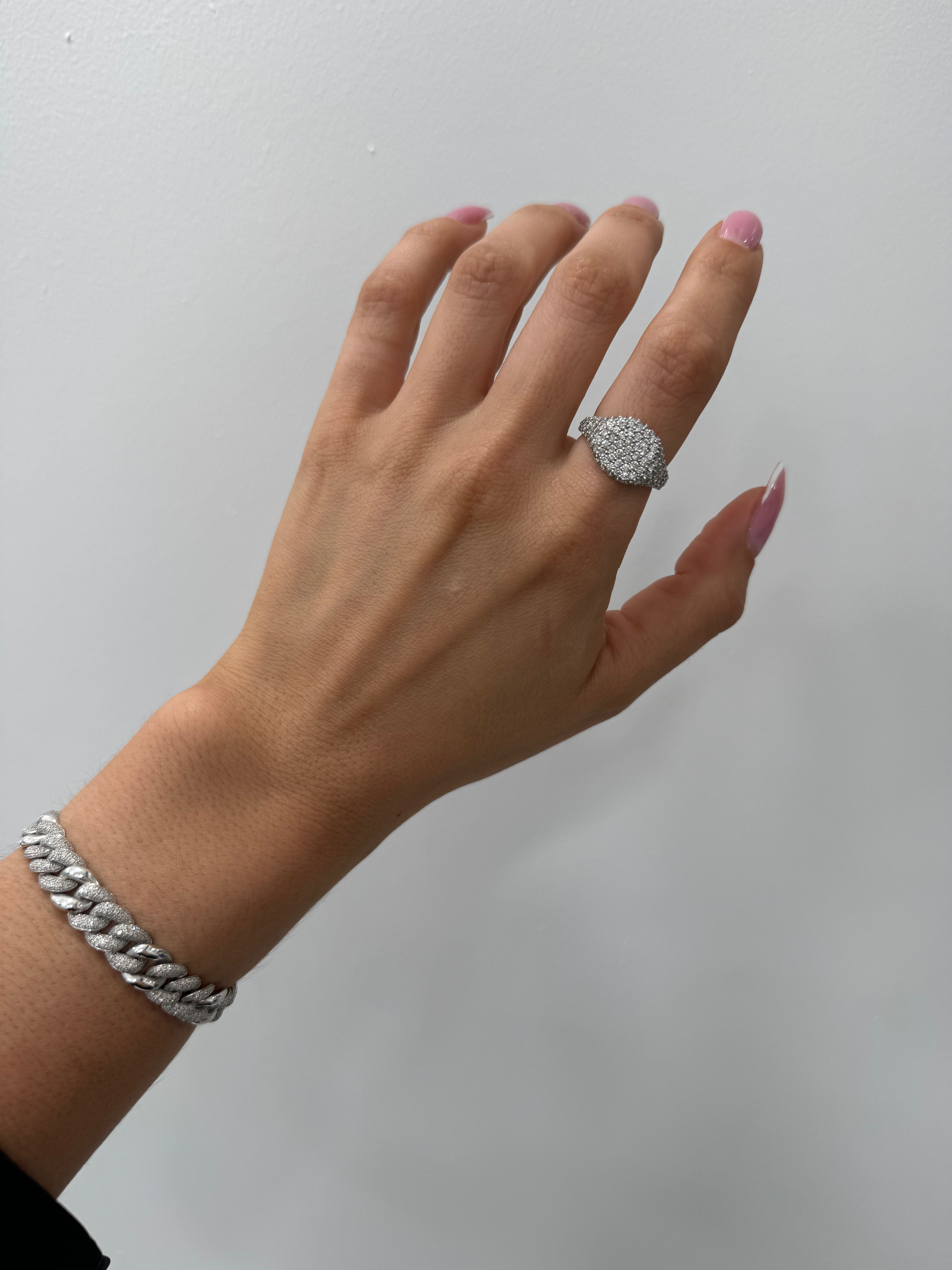 Chunky Diamond Signet Ring