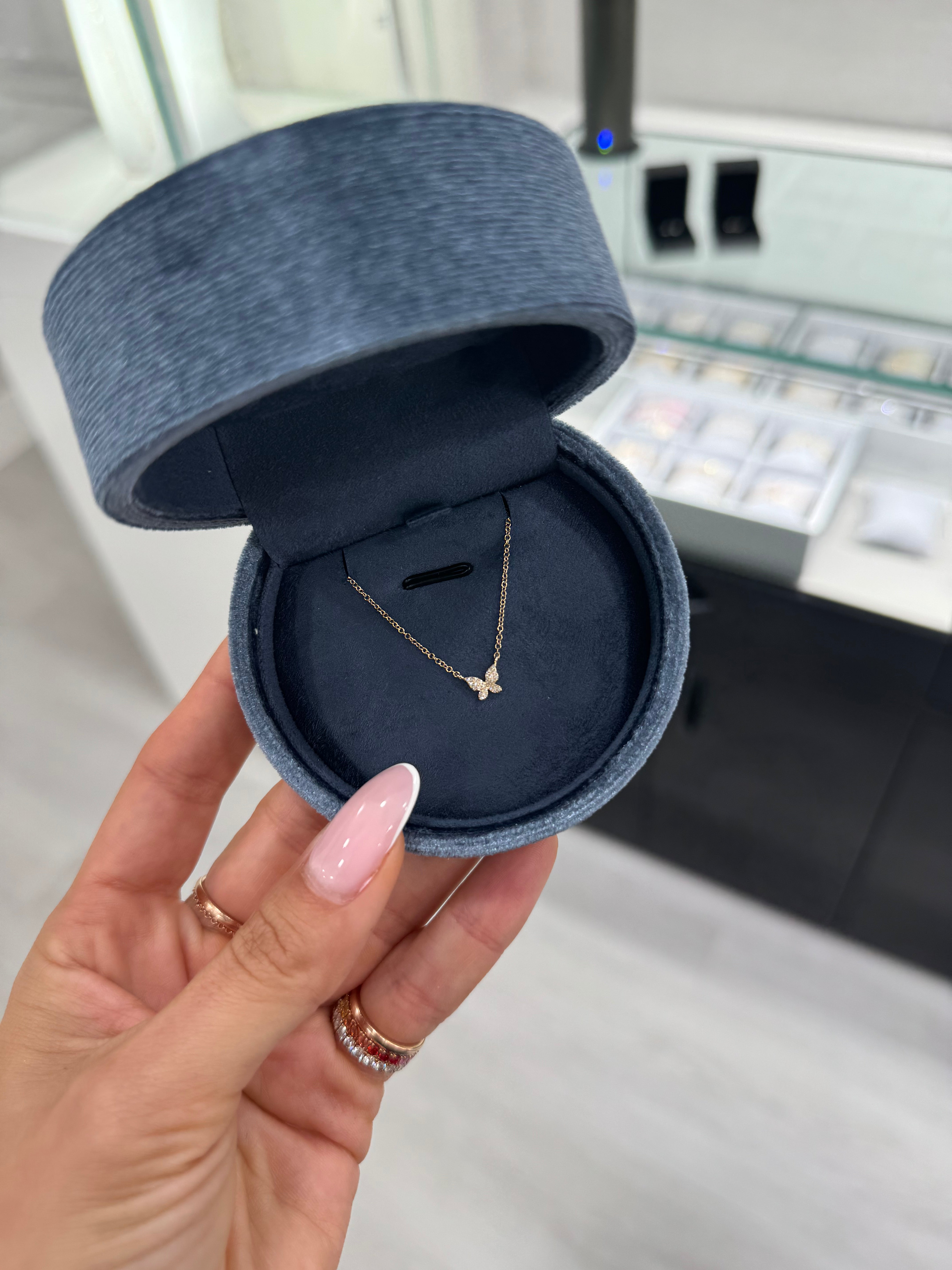 Pavé Butterfly Necklace