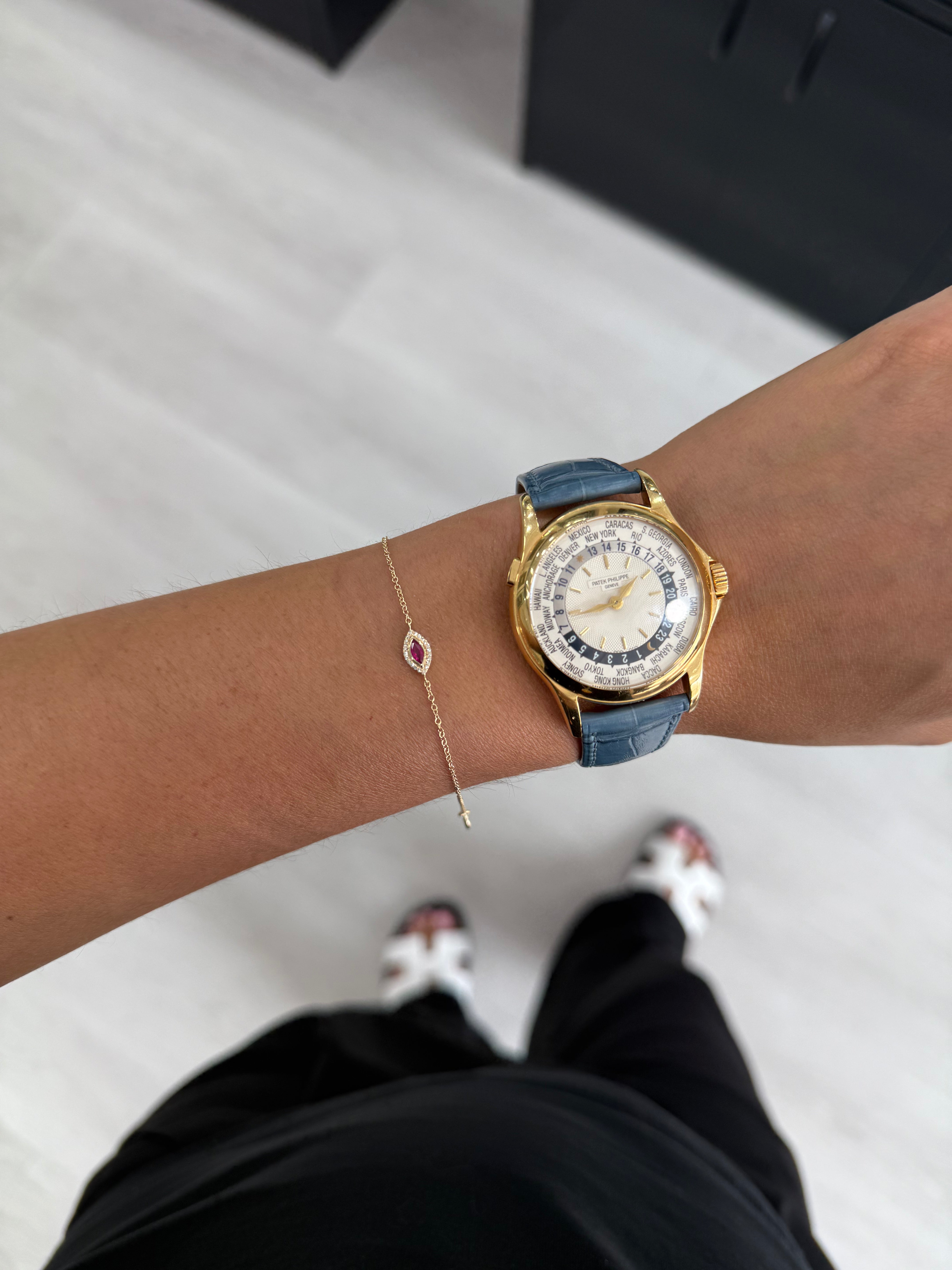 Gemstone Marquise Evil Eye Bracelet