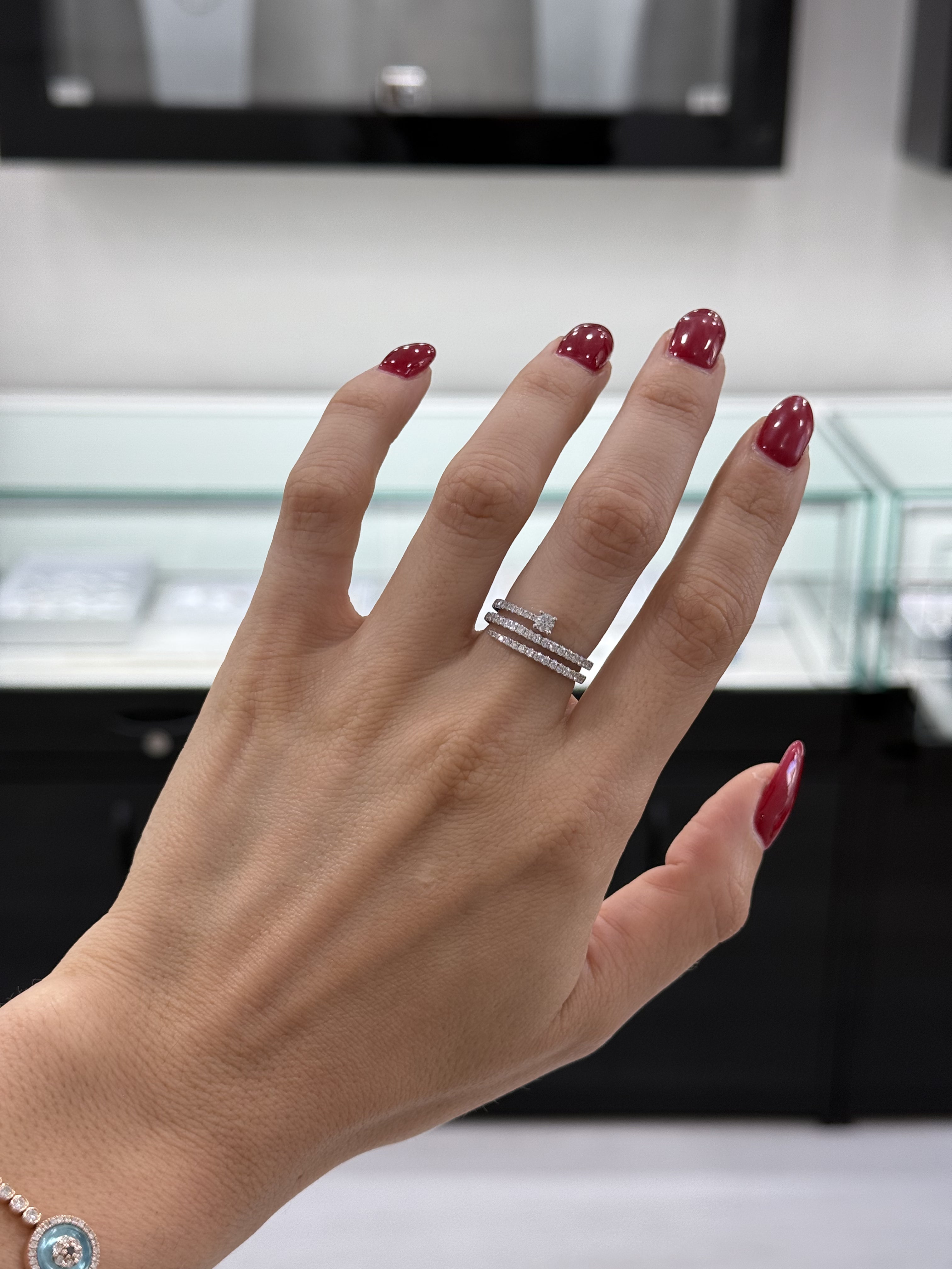 Round Diamond + Wrap Ring