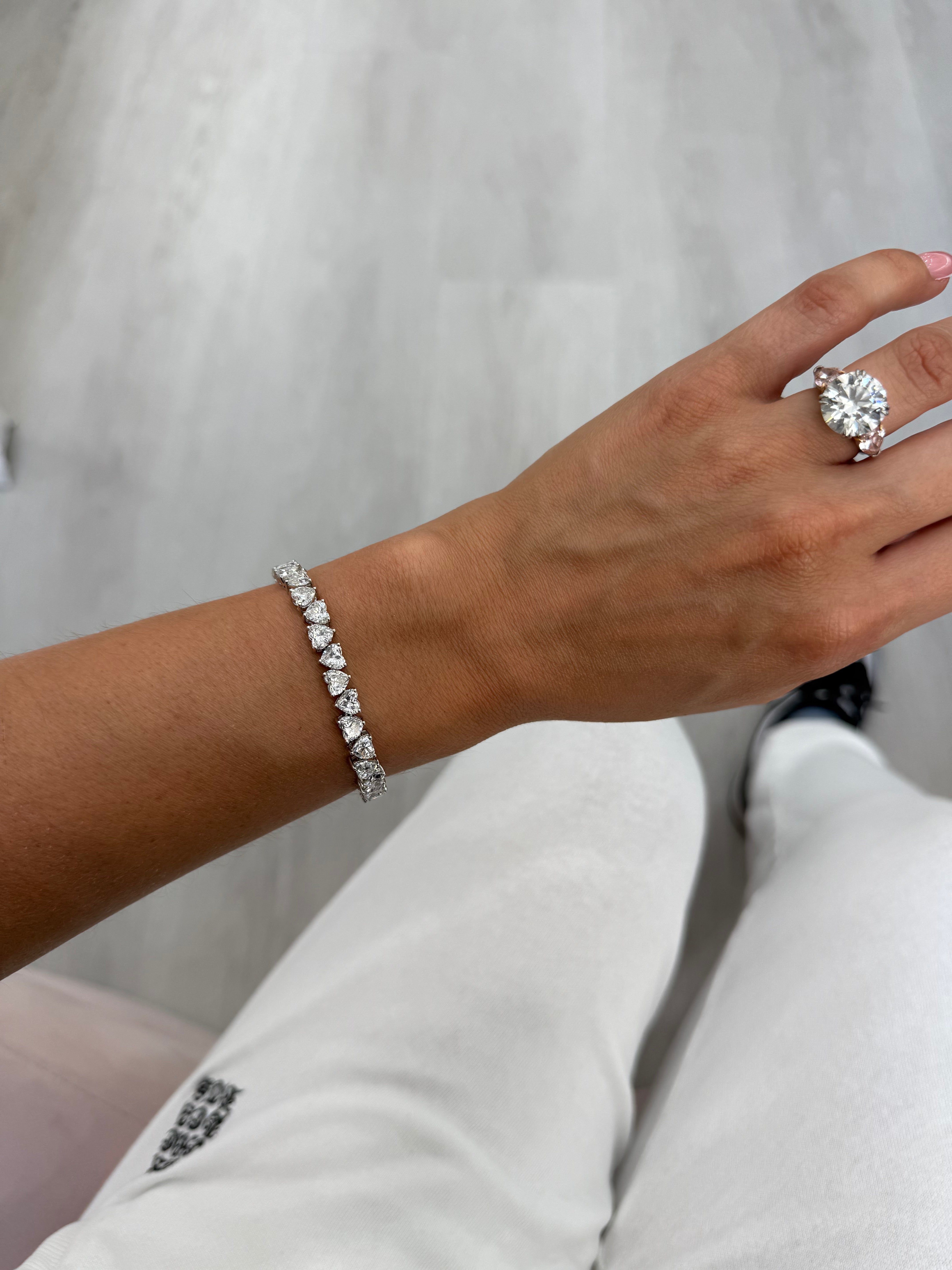 Heart Lab Tennis Bracelet