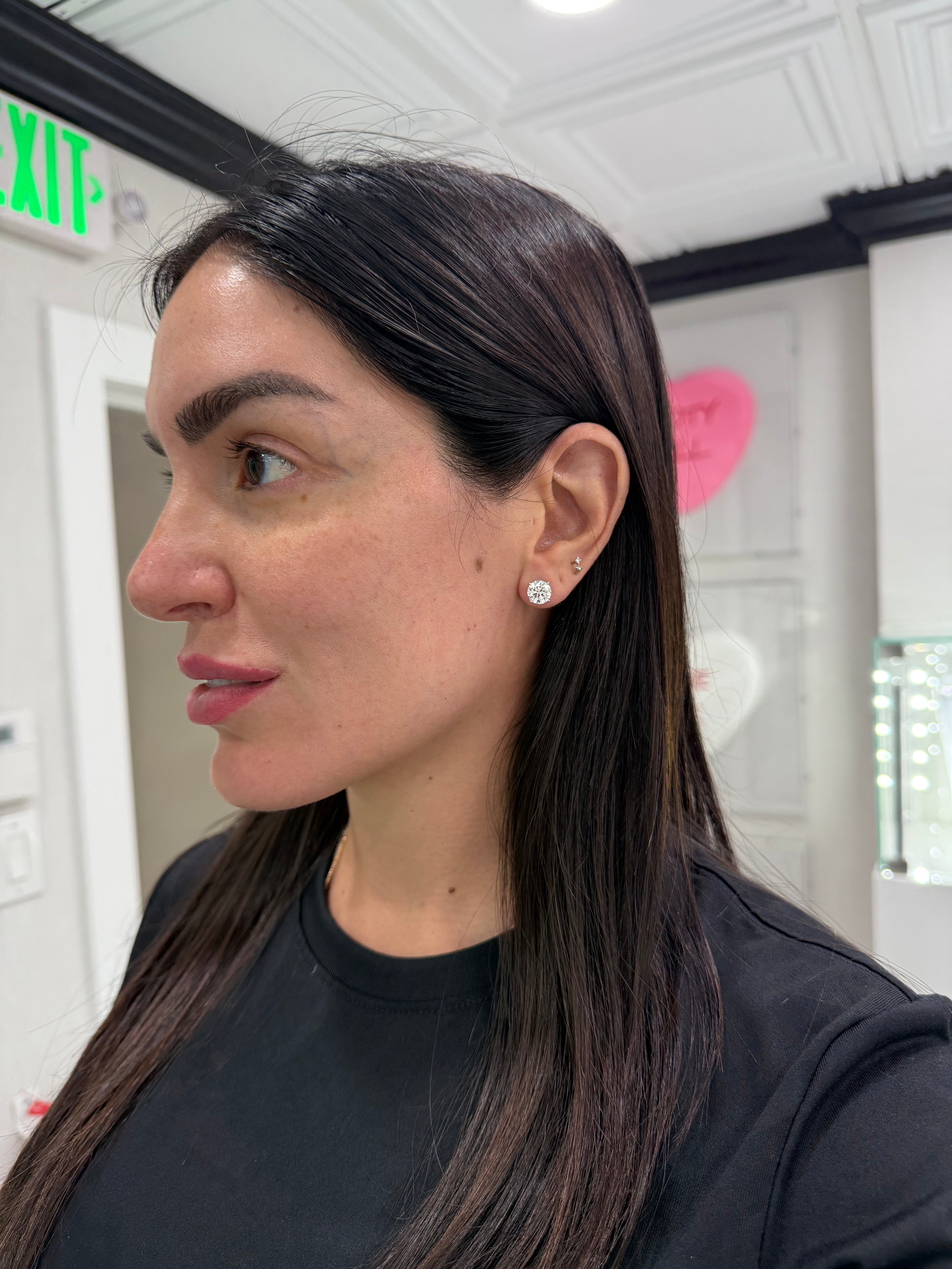 4ct Lab Diamond Studs