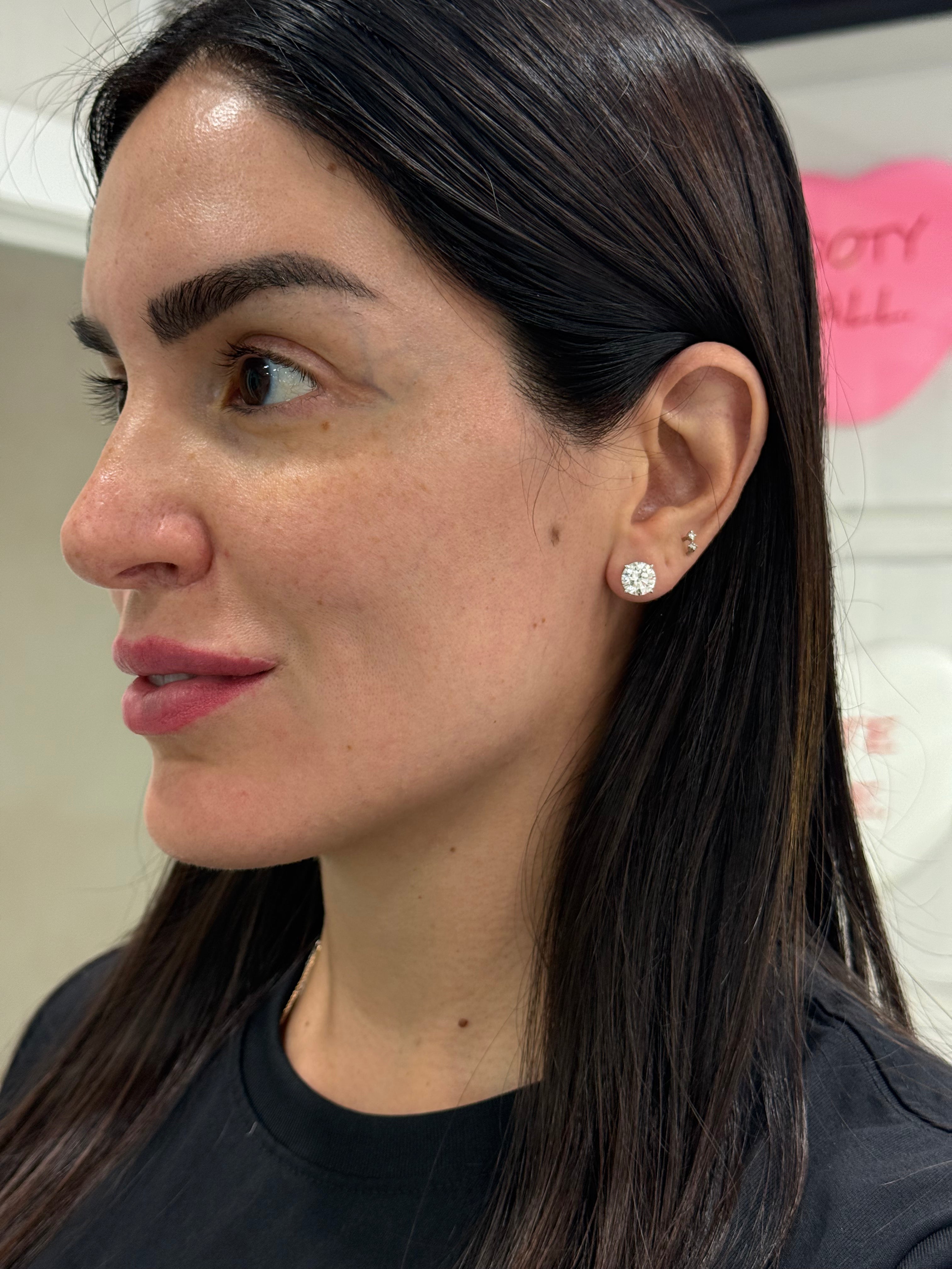 4ct Lab Diamond Studs