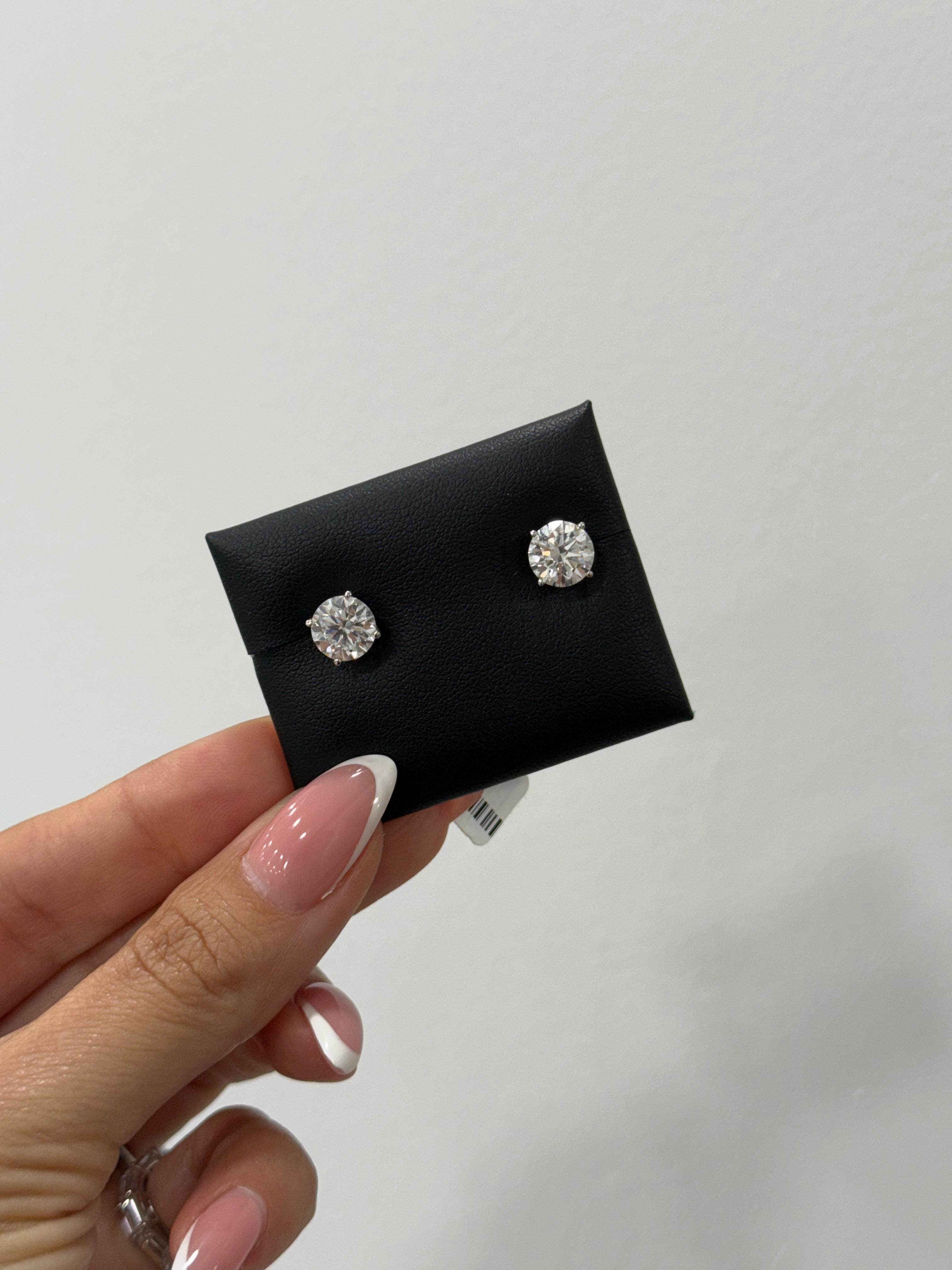 4ct Lab Diamond Studs