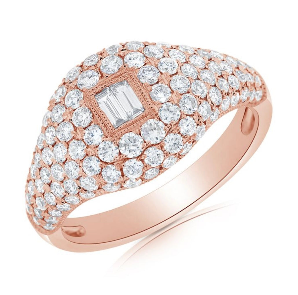 Cushion Dome Pinky Ring