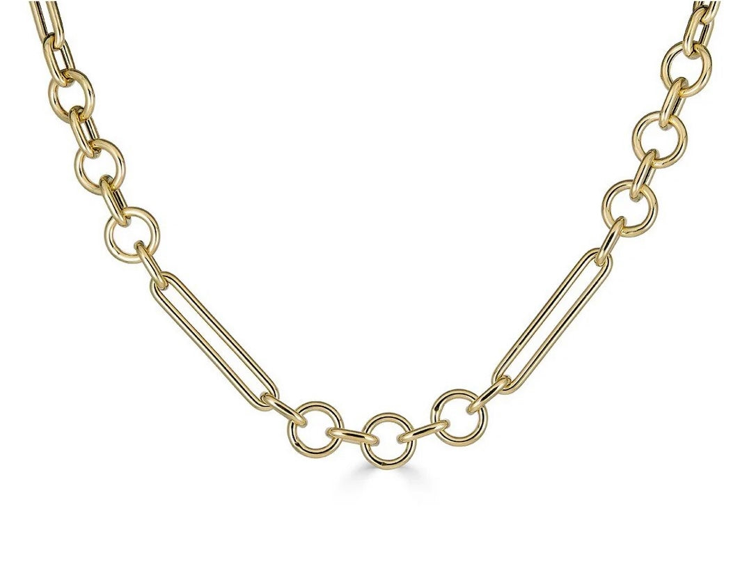 Round + Elongated Link Chain