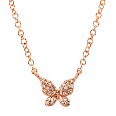 Pavé Butterfly Necklace